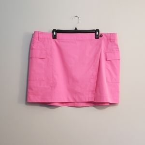 Womens Future Collective Barbie Pink Mini Cargo Skirt Size 20